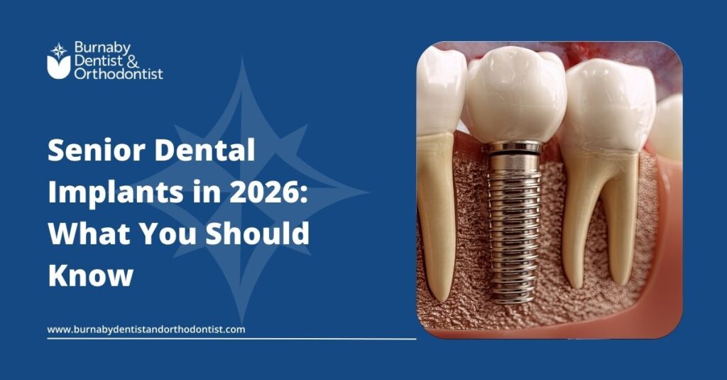 Dental implant solution for older adults replacing a missing tooth